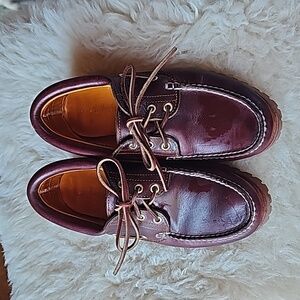 Vintage 3 eye classic Timberland leather dress shoes boat shoe men's size 7